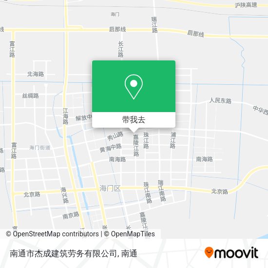 南通市杰成建筑劳务有限公司地图