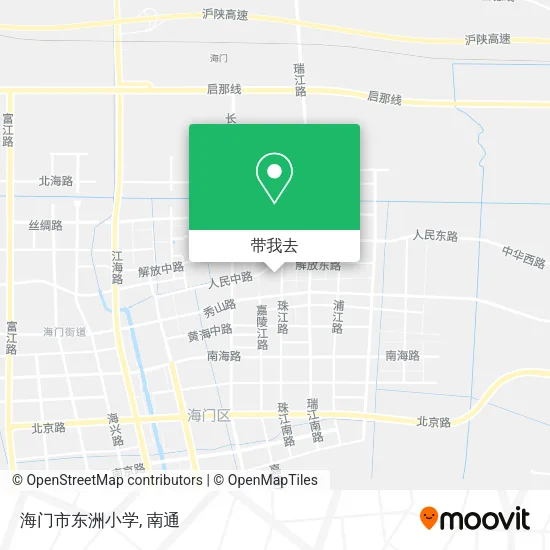 海门市东洲小学地图