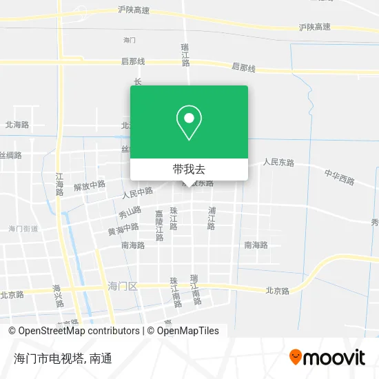 海门市电视塔地图