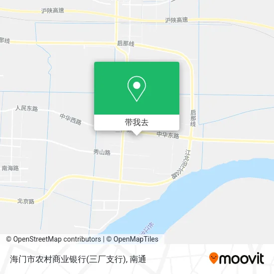海门市农村商业银行(三厂支行)地图