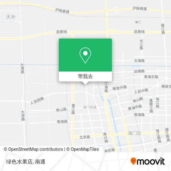 绿色水果店地图
