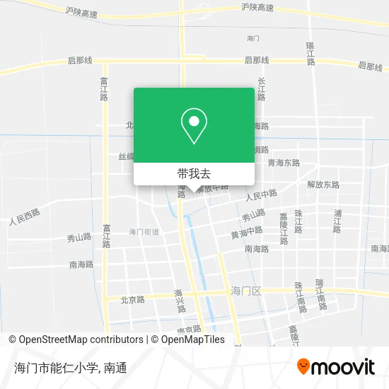 海门市能仁小学地图