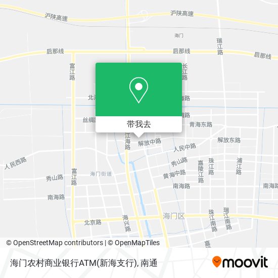 海门农村商业银行ATM(新海支行)地图