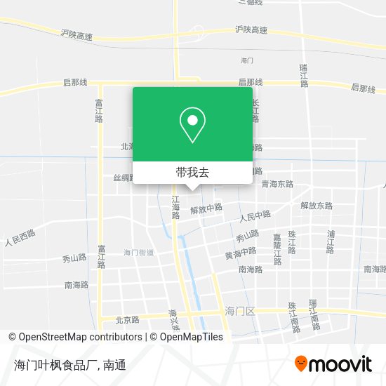海门叶枫食品厂地图