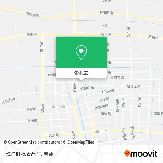 海门叶枫食品厂地图