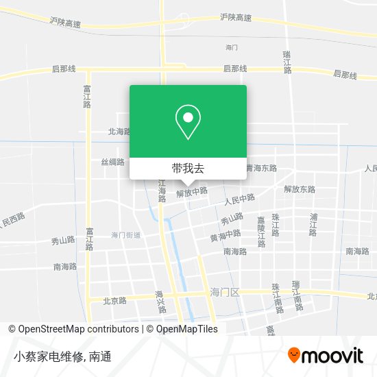 小蔡家电维修地图