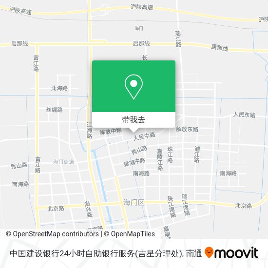 中国建设银行24小时自助银行服务(吉星分理处)地图