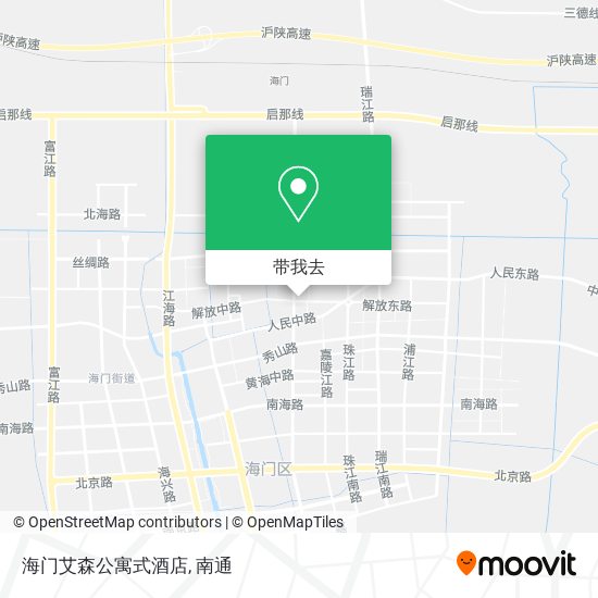 海门艾森公寓式酒店地图