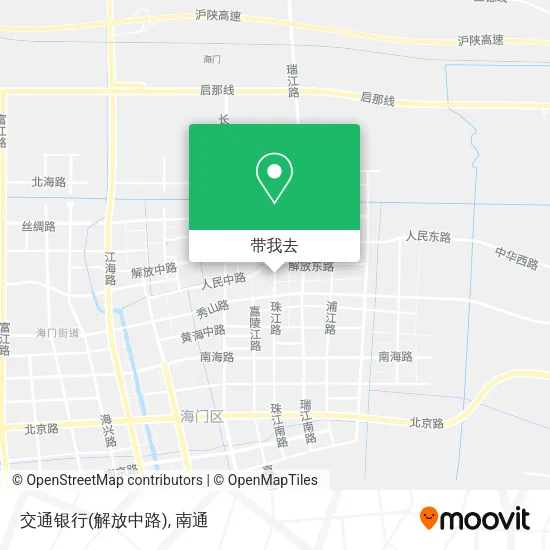 交通银行(解放中路)地图