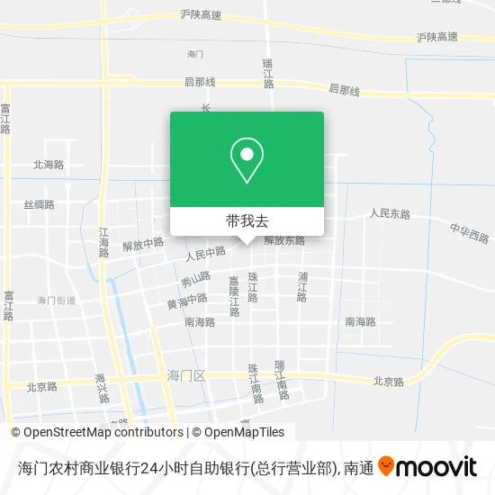 海门农村商业银行24小时自助银行(总行营业部)地图