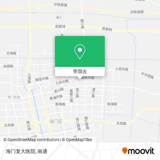 海门复大医院地图
