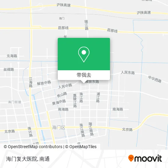 海门复大医院地图