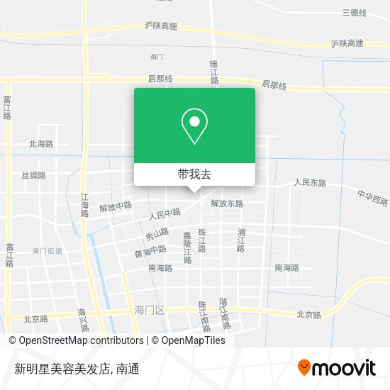 新明星美容美发店地图