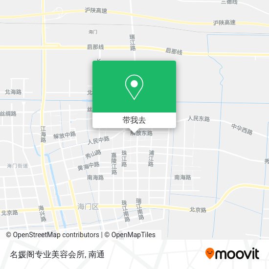 名媛阁专业美容会所地图