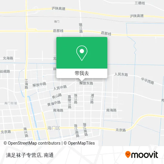 满足袜子专营店地图