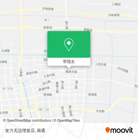 发力无边理发店地图