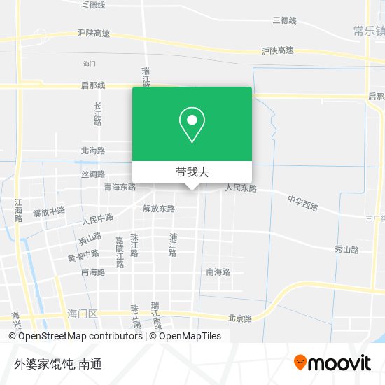 外婆家馄饨地图