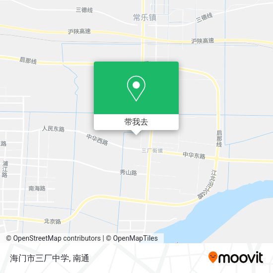 海门市三厂中学地图