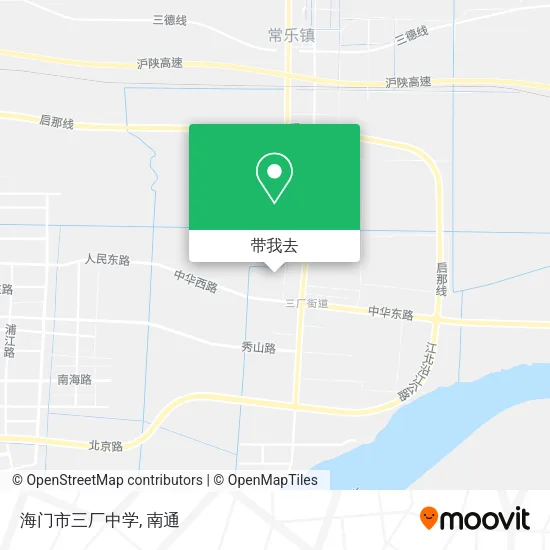 海门市三厂中学地图