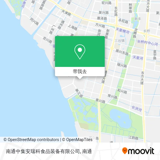南通中集安瑞科食品装备有限公司地图