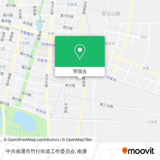 中共南通市竹行街道工作委员会地图
