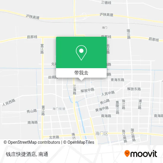 钱庄快捷酒店地图