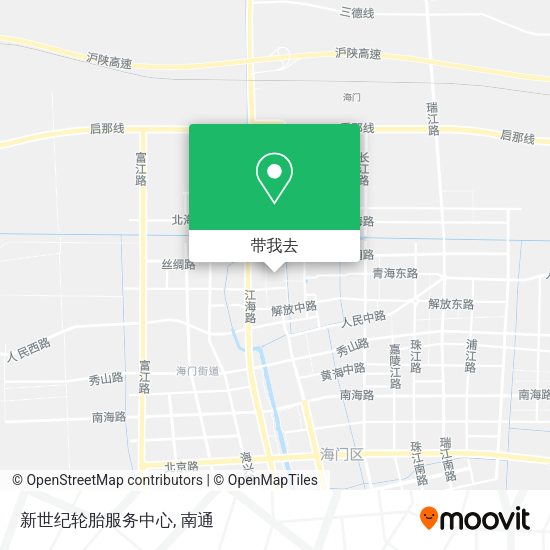 新世纪轮胎服务中心地图