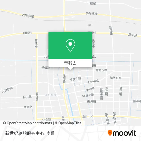 新世纪轮胎服务中心地图
