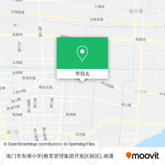 海门市东洲小学(教育管理集团开发区校区)地图