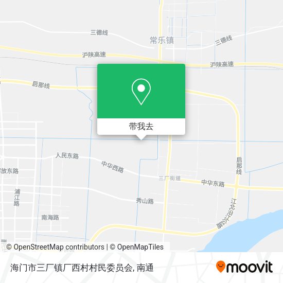 海门市三厂镇厂西村村民委员会地图