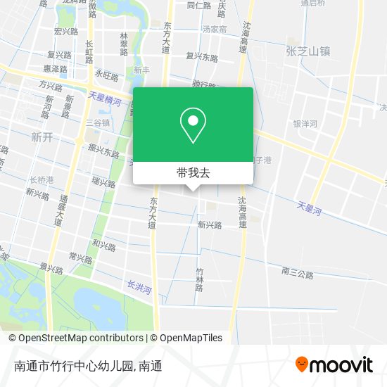 南通市竹行中心幼儿园地图