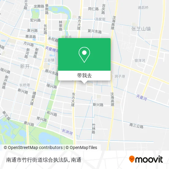 南通市竹行街道综合执法队地图