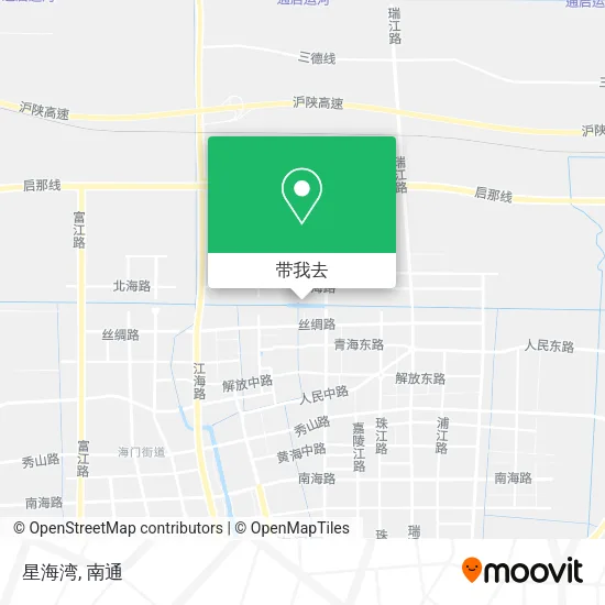 星海湾地图