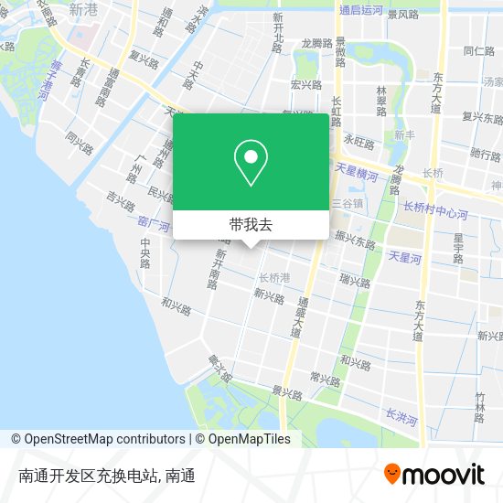 南通开发区充换电站地图