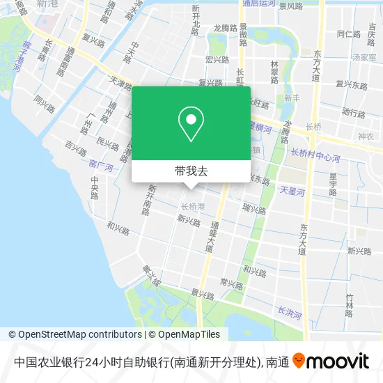 中国农业银行24小时自助银行(南通新开分理处)地图