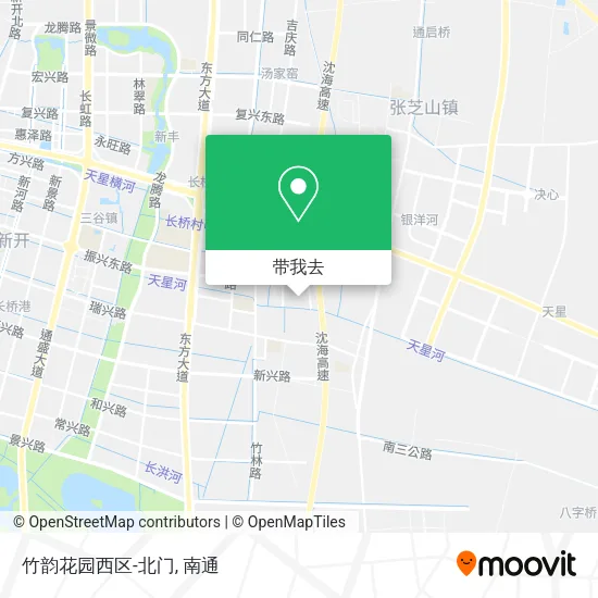 竹韵花园西区-北门地图