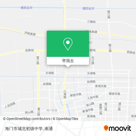 海门市城北初级中学地图