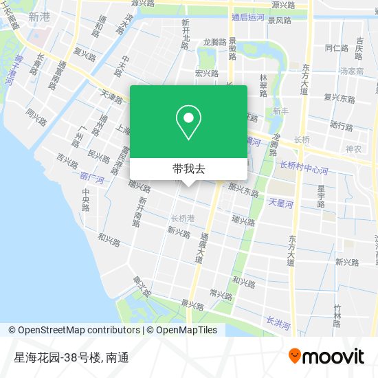 星海花园-38号楼地图