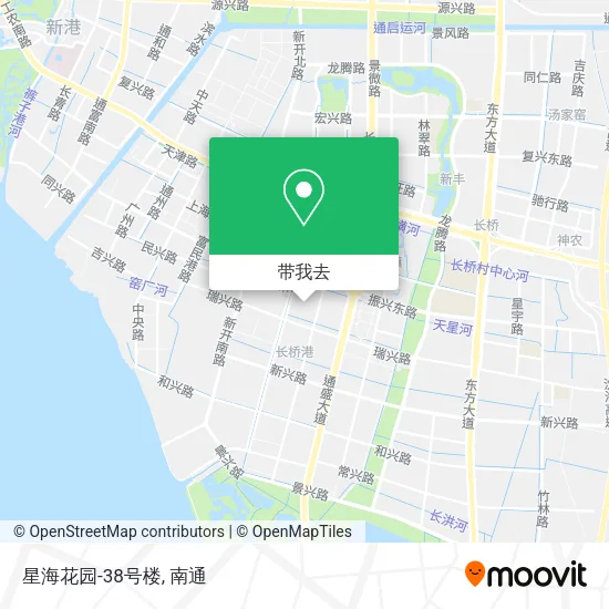 星海花园-38号楼地图