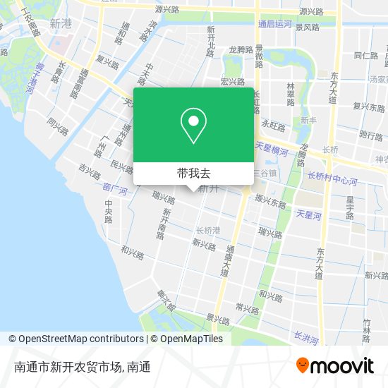 南通市新开农贸市场地图
