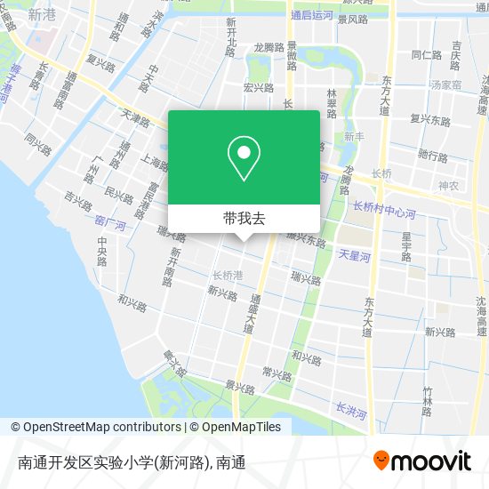 南通开发区实验小学(新河路)地图