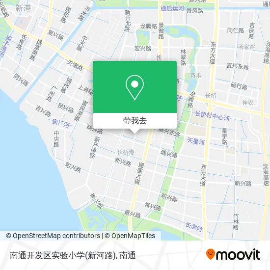 南通开发区实验小学(新河路)地图