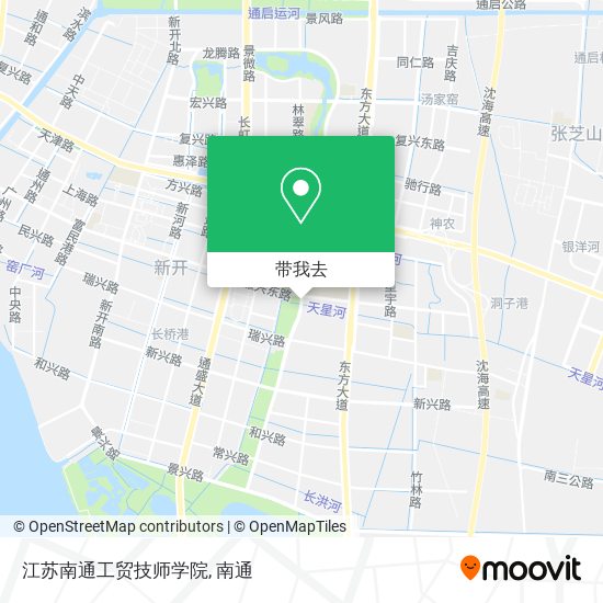 江苏南通工贸技师学院地图