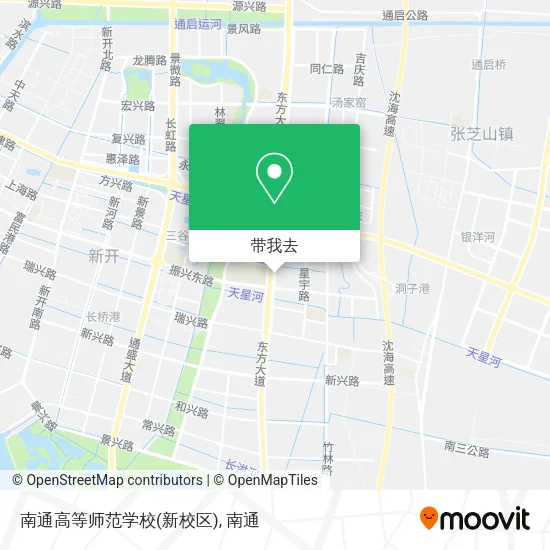南通高等师范学校(新校区)地图