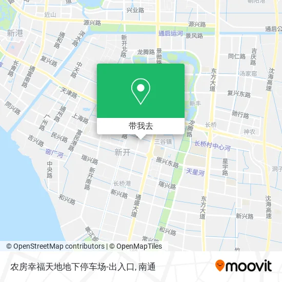 农房幸福天地地下停车场-出入口地图