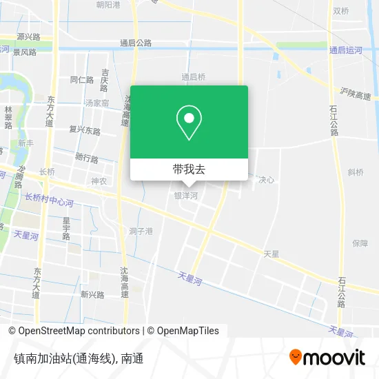 镇南加油站(通海线)地图