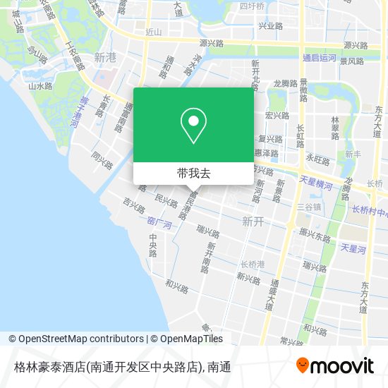 格林豪泰酒店(南通开发区中央路店)地图