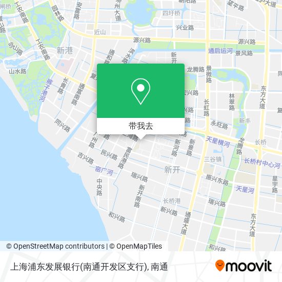 上海浦东发展银行(南通开发区支行)地图