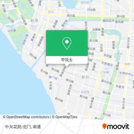 中兴花苑-北门地图