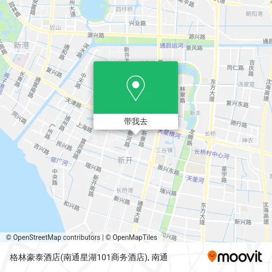 格林豪泰酒店(南通星湖101商务酒店)地图